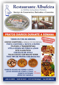 Restaurante Albufeira em Viade De Baixo menu n° 1