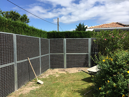 Mur anti bruit fabrication et installation Fermisol à Artigues-près-Bordeaux