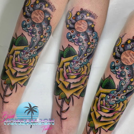 Explore tattoo original ideas, creative tattoo ideas in Islip, available at Blue Honeymoon Tattoo