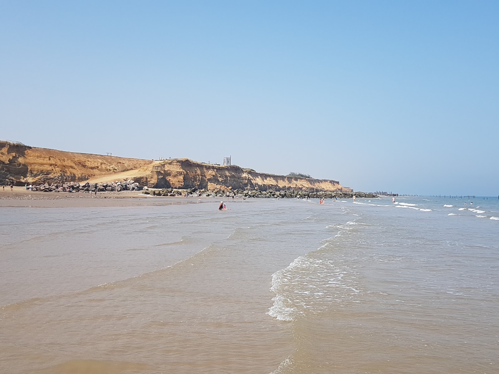 Foto van Happisburgh Strand met hoog niveau van netheid