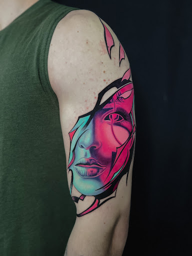 Explore red tattoo ideas women, creative tattoo ideas in Culver City, available at Alium Tattoo Studio