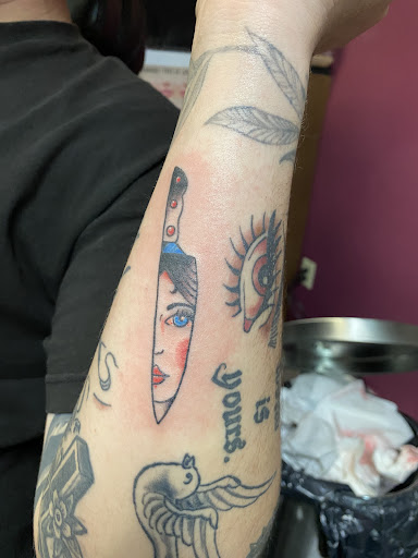 Explore blackout cover up tattoo ideas, creative tattoo ideas in Orland, available at K1LL3R ARTW0RK