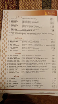 Menu du THAI et DIJON à Dijon