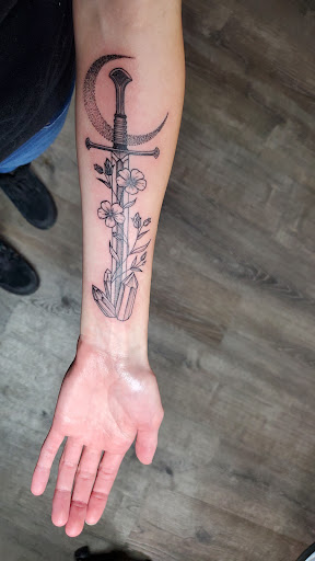 Find best arm tattoo ideas for your next unique tattoo in Loveland at Satori Tattoo