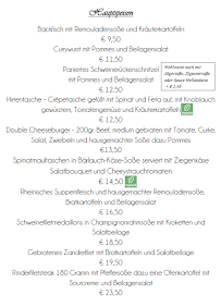 Menu du Tepferdt à Rees