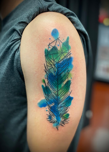 Explore snowmobile tattoo ideas, creative tattoo ideas in Anniston, available at Classic 13 Tattoo