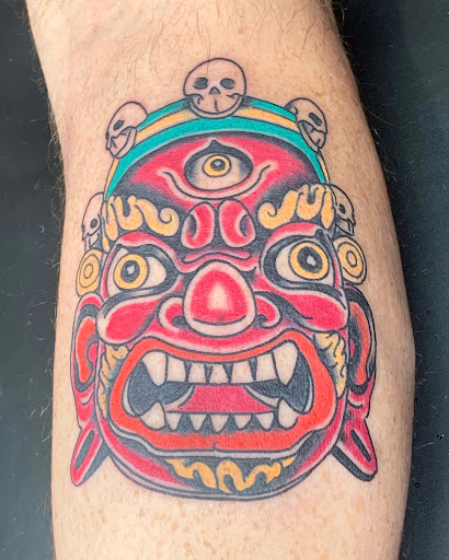 Explore split personality tattoo ideas, creative tattoo ideas in Russellville, available at Smoky Row Tattoo