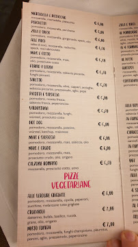 Menu du Pizzeria Forno a legna à Ispica