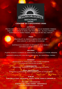 Restaurant Ristorante Belohorizonte à Orosei (le menu)