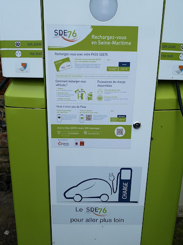 Borne de recharge de véhicules électriques SDE76 Station de recharge Clères