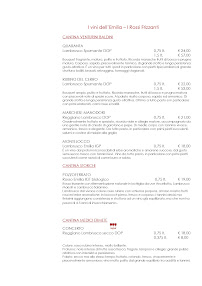 Restaurant La Ferramenta del Gusto Emiliano à Turin (la carte)