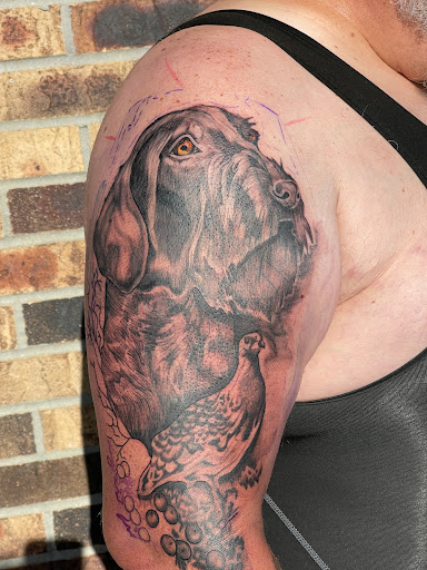 Explore full moon tattoo ideas, creative tattoo ideas in Huxley, available at Lonely Bones Tattoo & Art