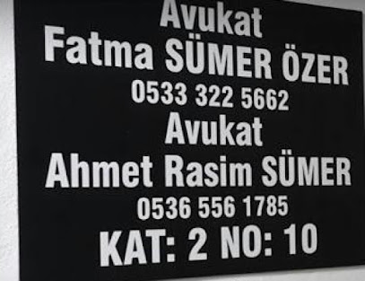 Avukat Arabulucu Fatma Sümer Özer & Avukat Ahmet Rasim Sümer & Avukat Ayça Sümer Hukuk ve Danışmanlık Bürosu