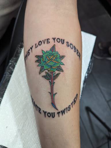 Explore massage therapist tattoo ideas, creative tattoo ideas in Cadillac, available at Warchief Tattoo, LLC