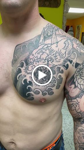 Explore cover up star tattoo ideas, creative tattoo ideas in Marietta, available at Monkeys Uncle Tattoo