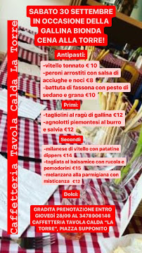 Menu du La Torre à Villanova d'Asti