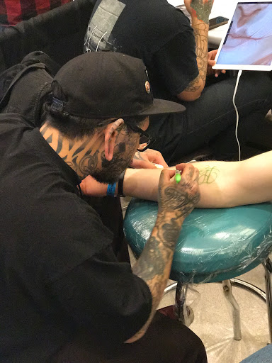 Explore thigh/butt tattoo ideas, creative tattoo ideas in Albany, available at Make Your Mark Tattoo