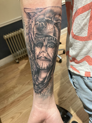 Explore back tattoo ideas for men, creative tattoo ideas in Morrisville, available at Sinners Circle tattoo co.