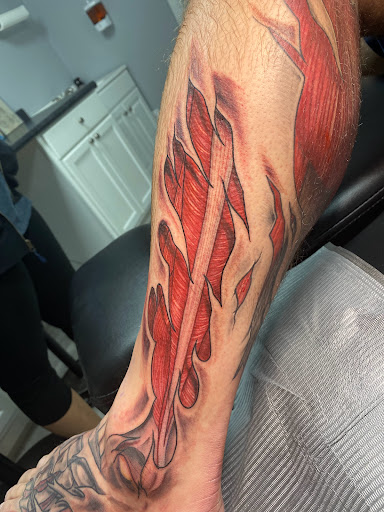 Explore slot machine tattoo ideas, creative tattoo ideas in Wake Forest, available at Revelation Ink Tattoo and Piercing