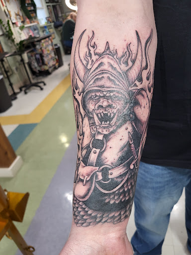 Explore chrome tattoo ideas, creative tattoo ideas in Muncie, available at Fox & Sparrow Tattoo