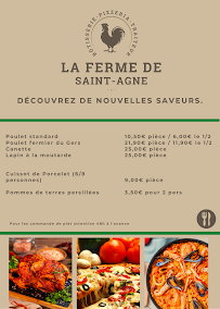 Menu / carte de Rotisserie et Pizzeria Saint Agne à Toulouse