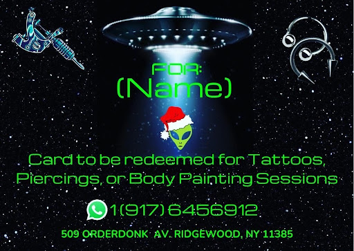 Explore illusion tattoo ideas, creative tattoo ideas in Ridgewood, available at Cosmic Wizard Tattoo & 3DUV Gallery