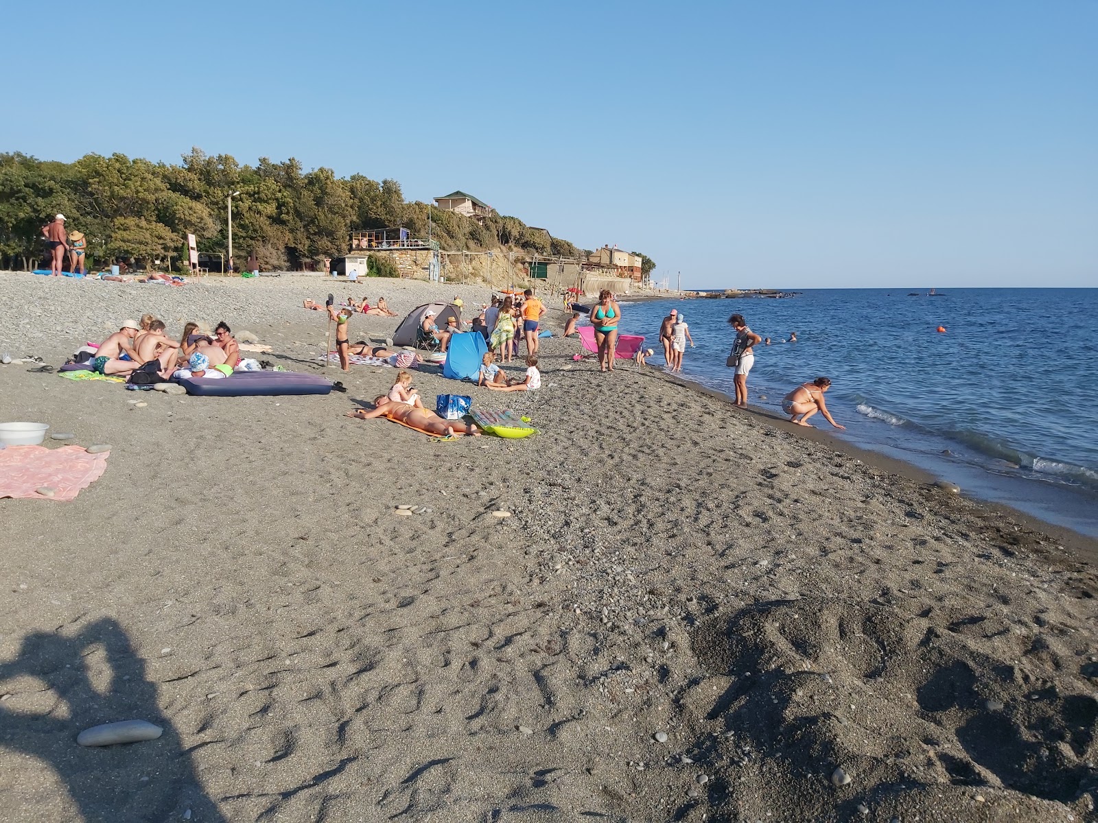 Fotografija Plyazh Romantic z turkizna čista voda površino