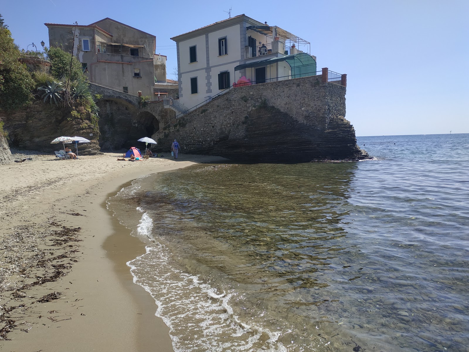 Foto af Spiaggia del Porto Acciaroli strandferiestedet område