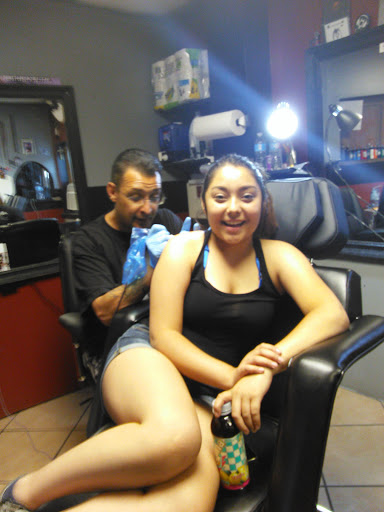 Explore chest and neck tattoo ideas, creative tattoo ideas in Santa Fe, available at Dungeon