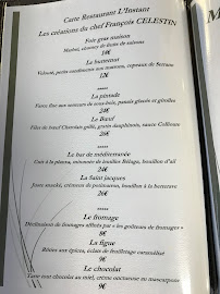 Menu du Restaurant L'Instant à Canet-en-Roussillon