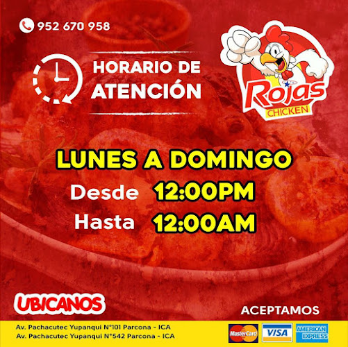 Opiniones de Rojas Chicken - Restaurante Pollería en Parcona - Carnicería