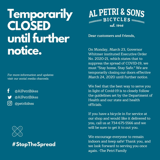 Bicycle Store «Al Petri & Sons Bicycle Center», reviews and photos, 2160 Fort St, Lincoln Park, MI 48146, USA