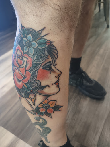 Explore bourbon glass tattoo idea, creative tattoo ideas in Clarksville, available at Love Blood Ink Tattoo