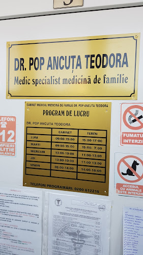 Dr. Pop Ancuța Teodora (Medic specialist medicină de familie) - <nil>