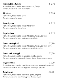 Pizzeria Gjove à Folgaria menu
