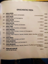 Carte du Restaurant Athen à Mengerschied