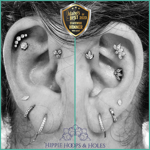 Explore half dollar size tattoo ideas, creative tattoo ideas in Nampa, available at Hippie Hoops and Holes