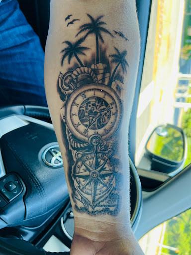 Explore word tattoo ideas for men, creative tattoo ideas in Halethorpe, available at Razors Edge Tattoo And Piercing Studio