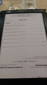 Menu / carte de Restaurante Nersant à Torres Novas