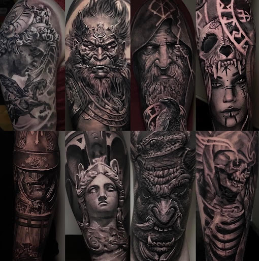 Explore sacred geometry tattoo ideas, creative tattoo ideas in Culver City, available at Art Collector Tattoo