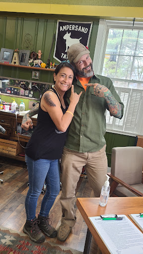 Explore patriotic sleeve tattoo ideas, creative tattoo ideas in North Conway, available at Ampersand Tattoo