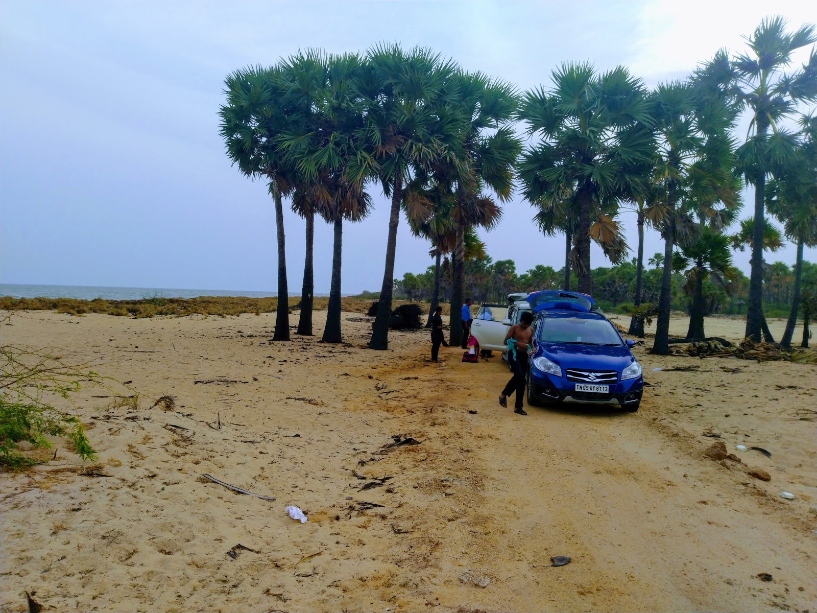 Kannirajpuram Beach的照片 带有长直海岸