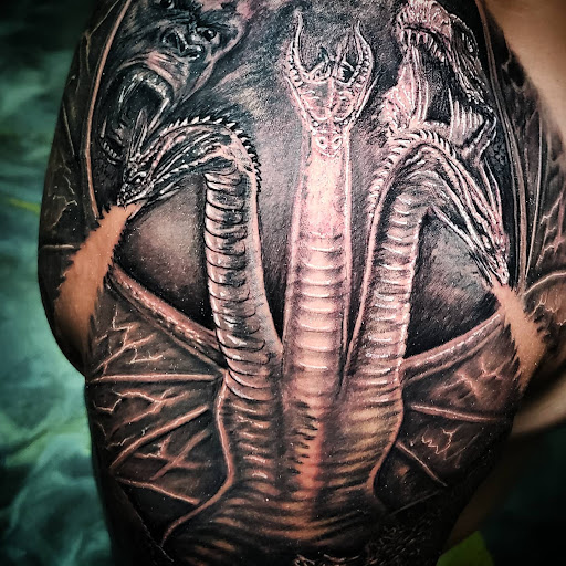 Explore skinny tattoo ideas, creative tattoo ideas in Colton, available at Vengeance Ink Tattoo & body piercing
