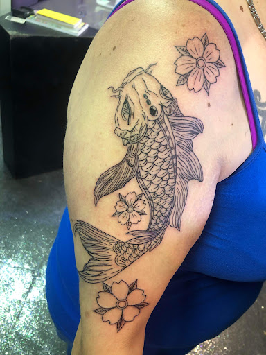 Explore great chest tattoo ideas, creative tattoo ideas in Kokomo, available at Happys Tattoo Studio