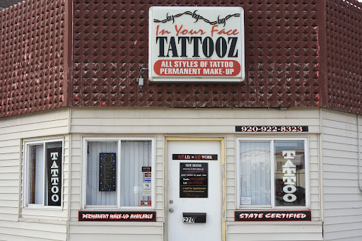 Tattoo Shop «In Your Face Tattooz», reviews and photos, 270 S Main St, Fond du Lac, WI 54935, USA
