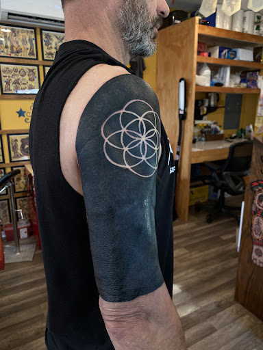 Explore stick and poke tattoos ideas, creative tattoo ideas in Sykesville, available at Americana Folk Tattoo