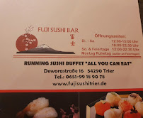 Menu / carte de Fuji Sushi Bar à Trier