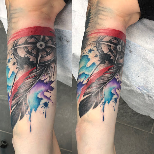 Explore name tattoo ideas on arm, creative tattoo ideas in Lockport, available at Archer Ink Tattoo