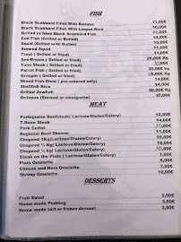 Carte du Restaurante SolMar à Seixal