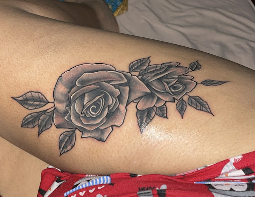 Explore golden retriever tattoo ideas, creative tattoo ideas in Smithfield, available at Combine Mindz Tattoo Production LLC